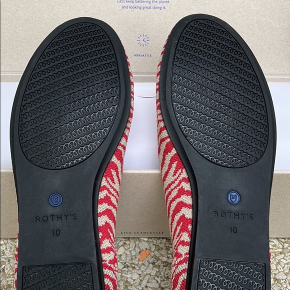 Rothy’s NWT red/zebra rare/discontinued size 10. Brand new with box, never worn. - Picture 2 of 2